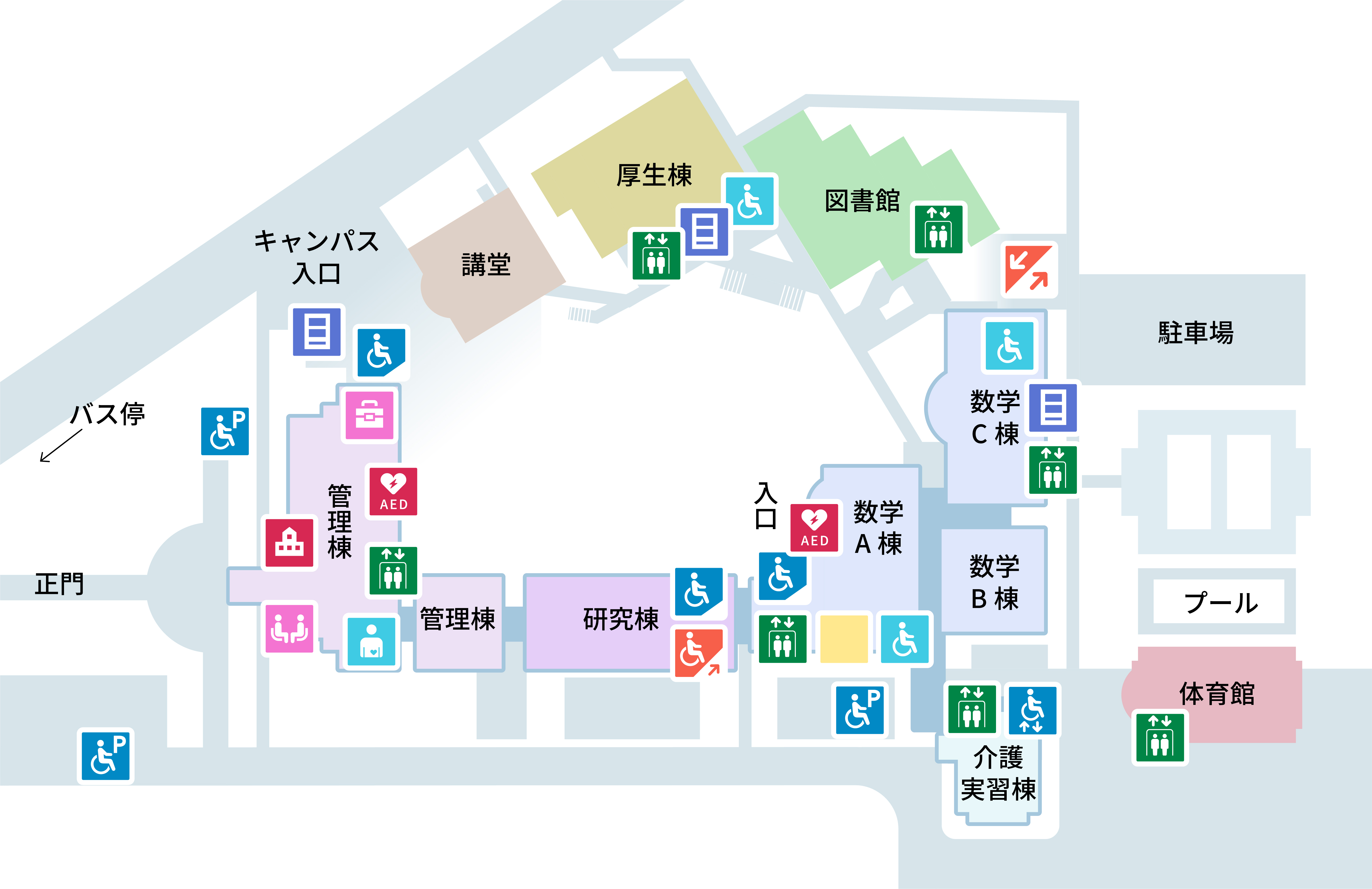 バリアフリーマップ|日本社会事業大学について|日本社会事業大学