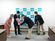 日本社会事業大学同窓会への感謝状贈呈式